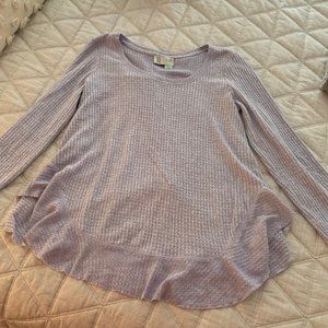 Anthropologie Waffle Long-sleeve Shirt